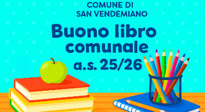 Copertina Buono Libro comunale a.s. 2025/2026