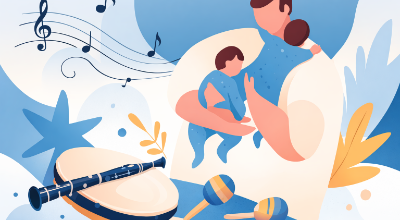 Copertina papà in musica